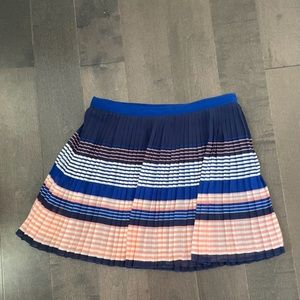 American Eagle Striped Pleated Skirt (US 0)